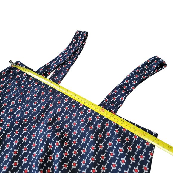 Show Me Your MuMu Ambres Mini Dress Blue With Red & White Flowers Size Small - Picture 6 of 7